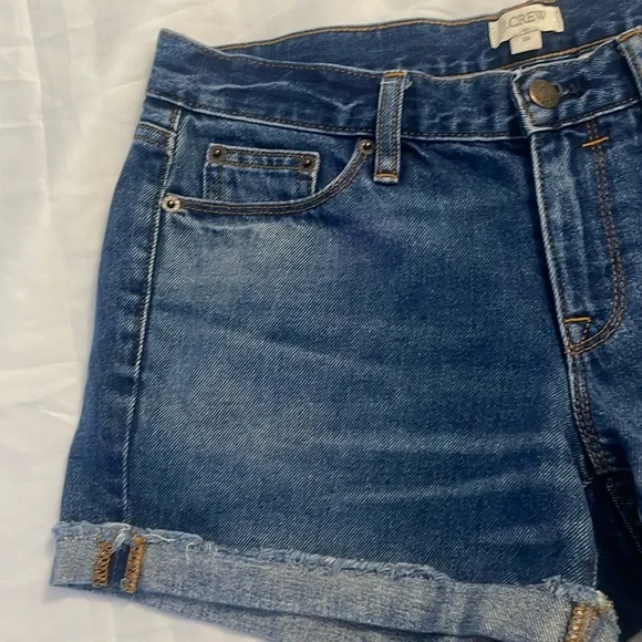 J Crew Blue Denim Shorts Size 26 - Picture 2 of 5